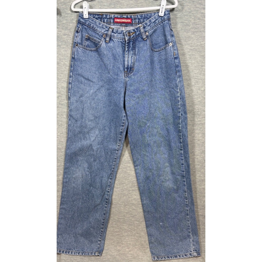 Vtg Y2K Unionbay Womens Jeans 9 Light Wash High Waisted Mom Jeans